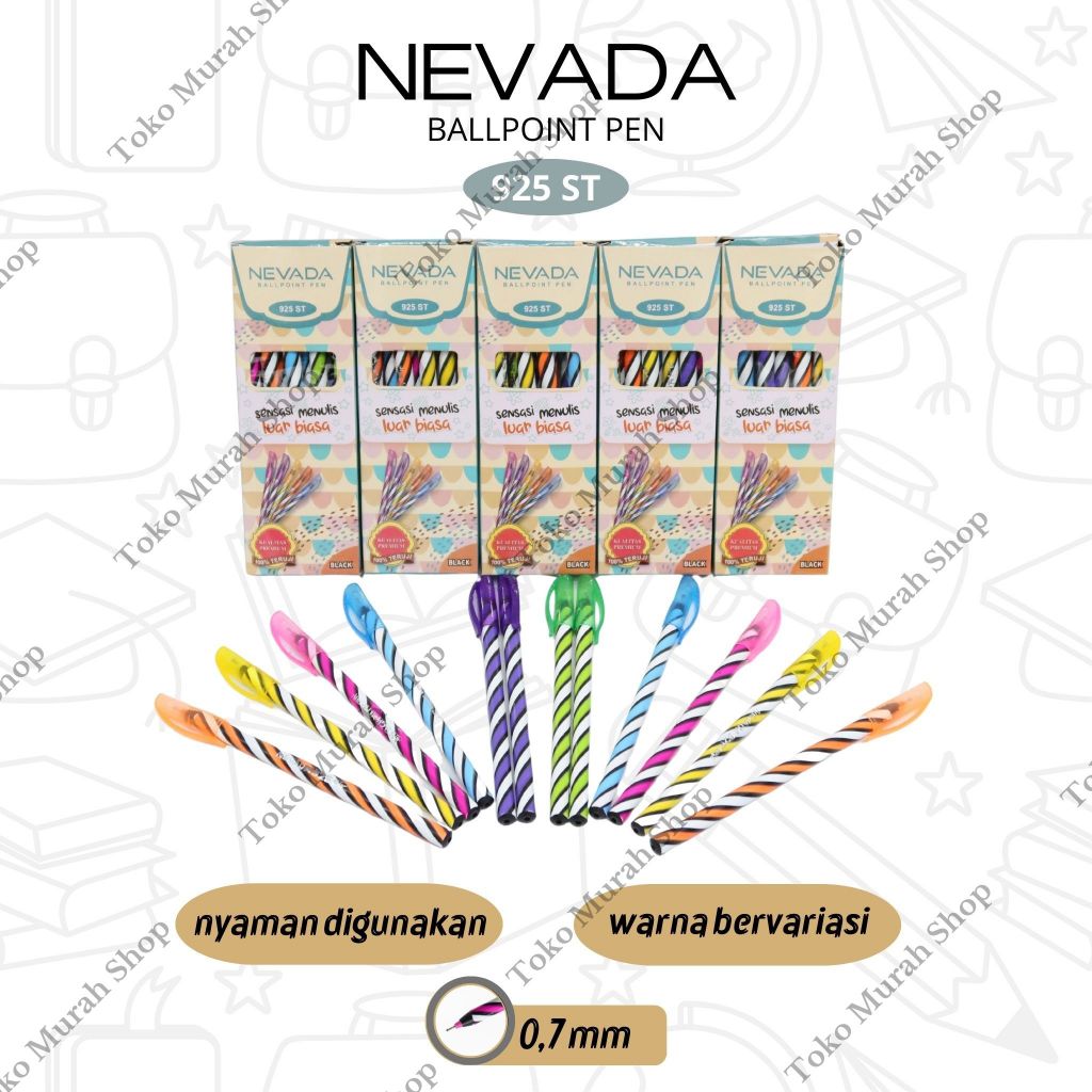 

Bolpoin Pulpen Nevada 925 ST Pulpen Ulir Nevada 925ST Ballpoint 1 Pack