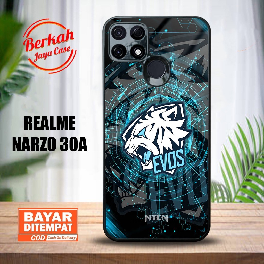 Berkah Case Realme Narzo 30A Casing Realme Narzo 30A [ EVOS ] Case Glossy Casing Hardcase Softcase