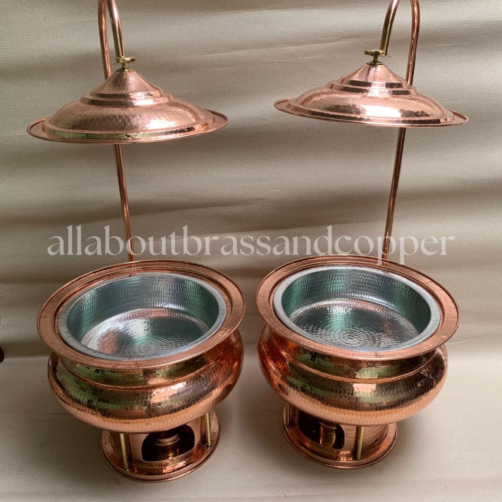 pemanas makanan prasmanan tembaga