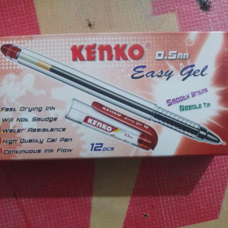 

Harga PROMO...Pen easygel merah. Harga perlusin.merk kenko