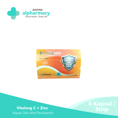 Vitalong C + Zinc 4 Kapsul (Strip)
