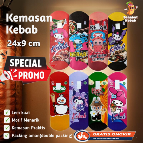 

Kemasan Kebab / Dus Kebab / Box Kebab / Wadah Kebab / Kantong Kebab / Tempat Kebab/ Dus Kemasan Kebab / Kotak Kebab