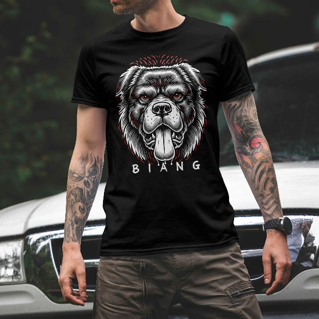 Kaos Batak Onanzoe Motif BIANG - T-shirt Premium Baju Batak Pria - Distro
