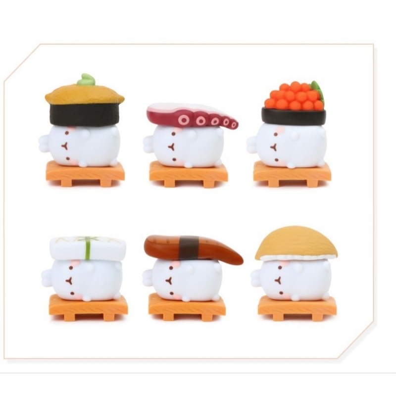 MOLANG SUSHI FIGURE BLINDBOX ORIGINAL BY HALOHA