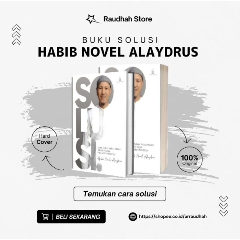 BUKU SOLUSI HABIB NOVEL ALAYDRUS HARDCOVER ORIGINAL