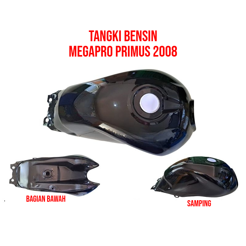 TENGKI TANGKI BENSIN MEGAPRO PRIMUS 2008 HITAM GRADE SUPER