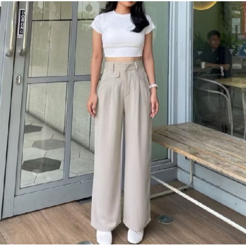 ORO PANTS/ Celana Wanita Oro Pants Kekinian Terbaru# Oro Pants Premium Semiwol