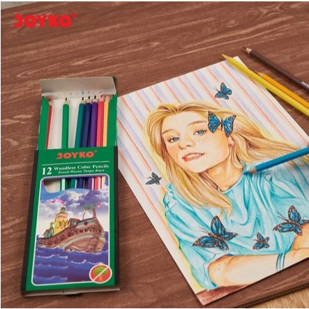 

(Isi 12 Pcs) Pensil Warna Joyko Panjang Cp -103