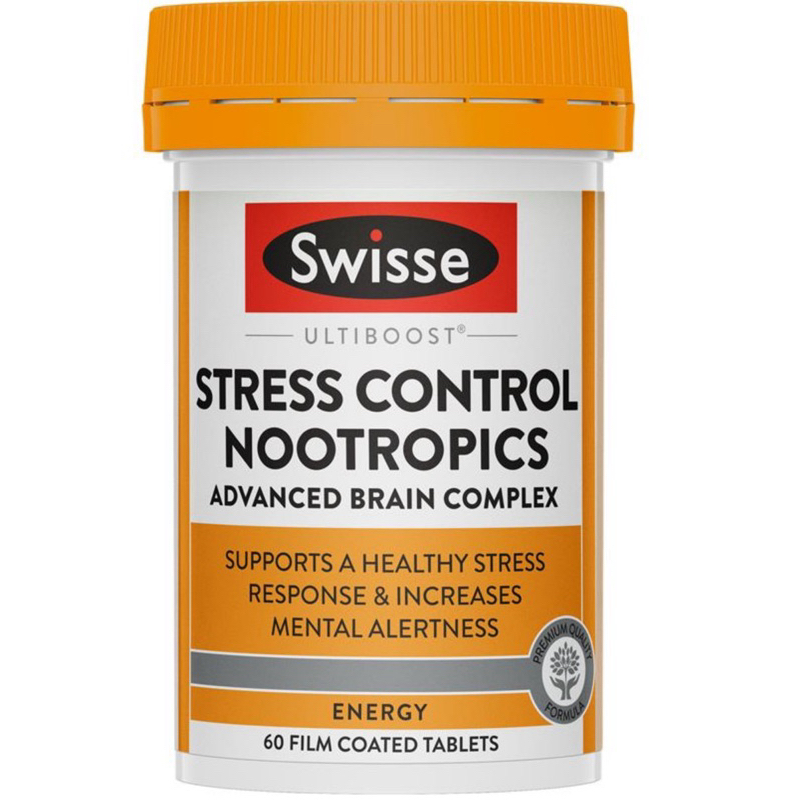 Swisse Ultiboost Stress Control Nootropics 60 Tablets