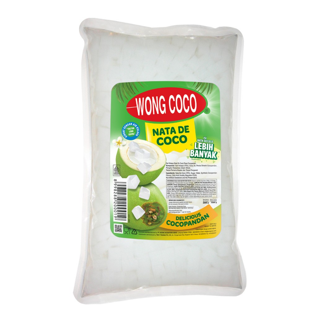 

Nata De Coco Cube Wong Coco - 2 Kg