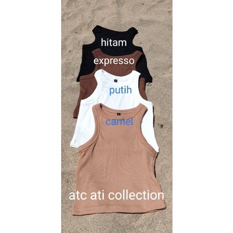 KODE D85E Agnez Ribbed Crop Tank Top