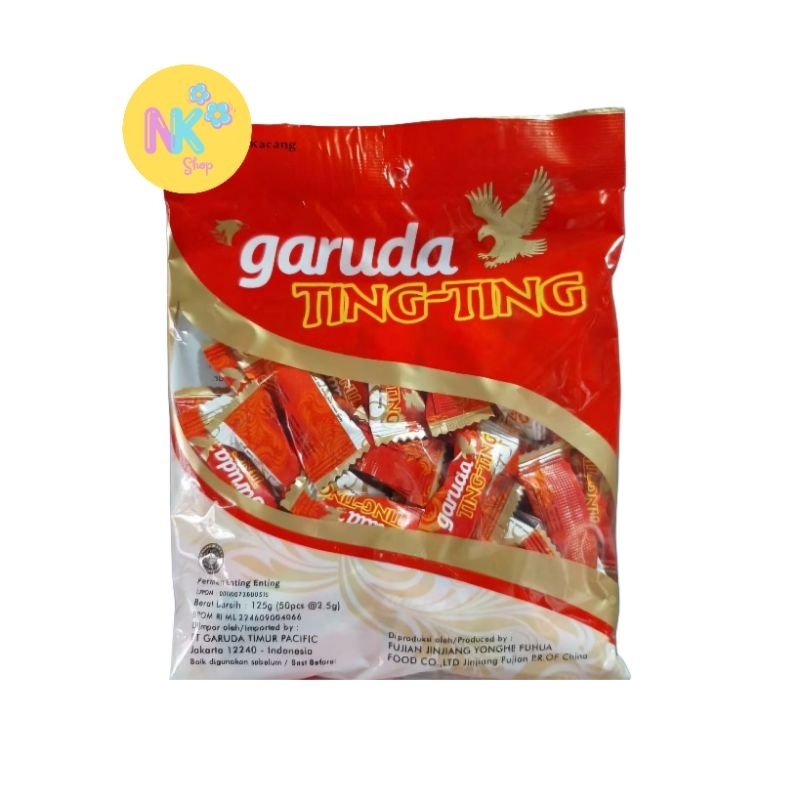 

Garuda Ting-Ting Permen Kacang 125gr (50 pcs @2,5gr)