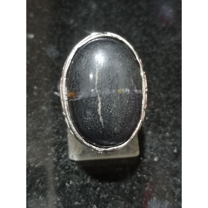 Cincin batu natural fosil kelor motif kendit asli sakral antik putus serat tembus ada tapak jalaknya