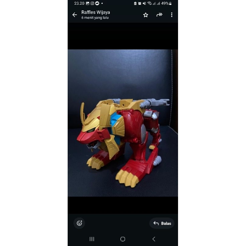 part megazord dx gao lion original bandai banyak bonus