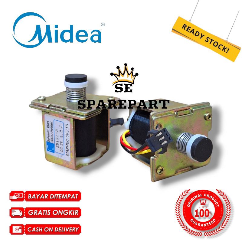 SELENOID WATER HEATER GAS LPG MIDEA | GAS LPG MIDEA GAS