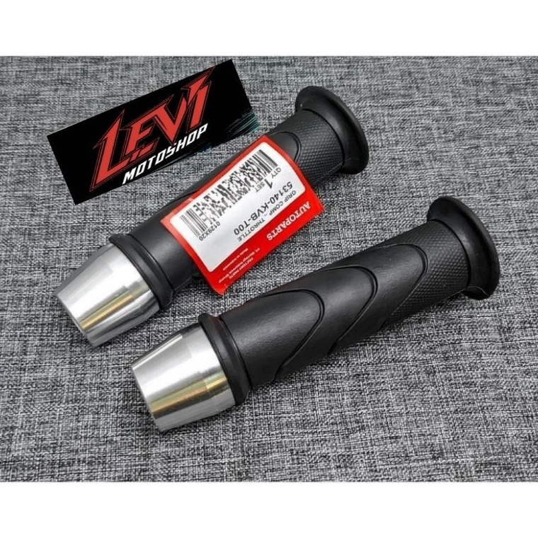First Update Handgrip Honda Original Sarung Gas HONDA  Jalu Chrome Handgrip Motor  Jalu Chrome Model