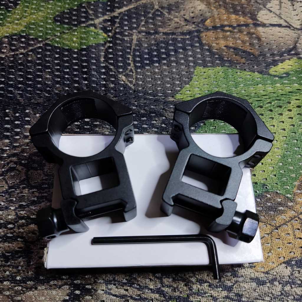 mounting teleskop 2 baut od 30 kaki lebar 22 tinggi