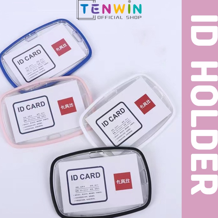 

Serba Update ID Card HolderCard holder Acrylic bulat telurName Tag DIYID holderTenwin