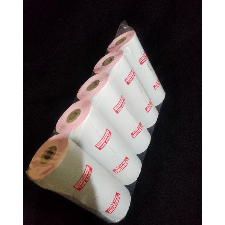 

Banyak Stock Kertas kasir NCR 2PLY 75x55 Paket 1 Roll