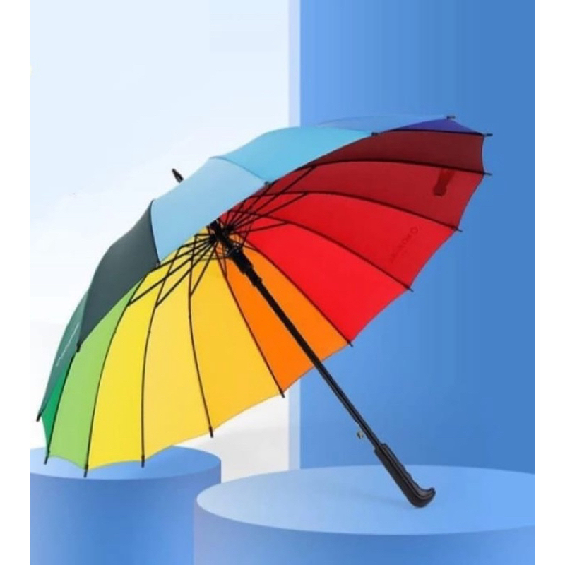 payung pelangi jumbo/payung motif pelangi