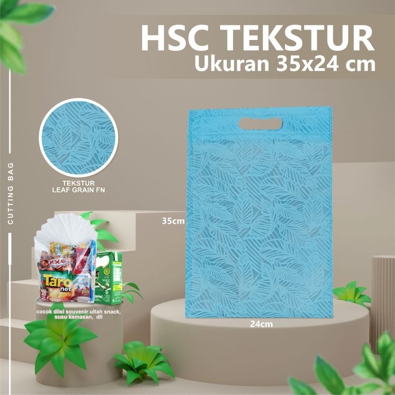 

TAS SOUVENIR TEKSTURE 35X24 GOODIEBAG HAMPERS TAS ASUL-ASUL