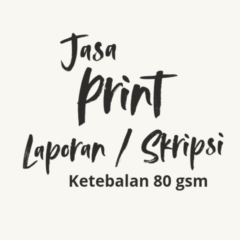

Jasa Print Laporan dengan ketebalan 80 gsm
