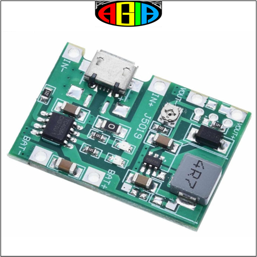 J5019 Step Up Boost 2in1 Charger 2A Cas Baterai 18650 TP4056 MT3608