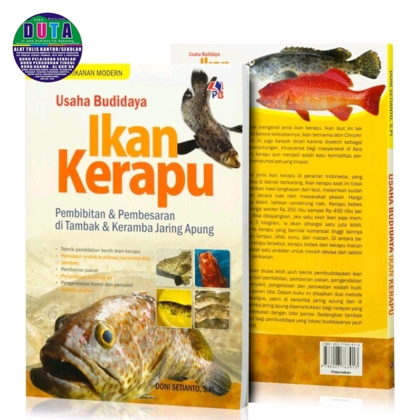 Buku budidaya Perikanan pembibitan pembesaran budidaya ikan kerapu