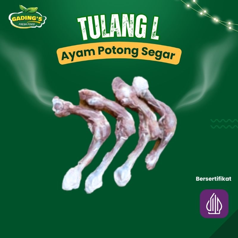 

[GADING FRESH] Ayam Potong Segar Tulang Ayam L / Tulang Paha Ayam 1 KG