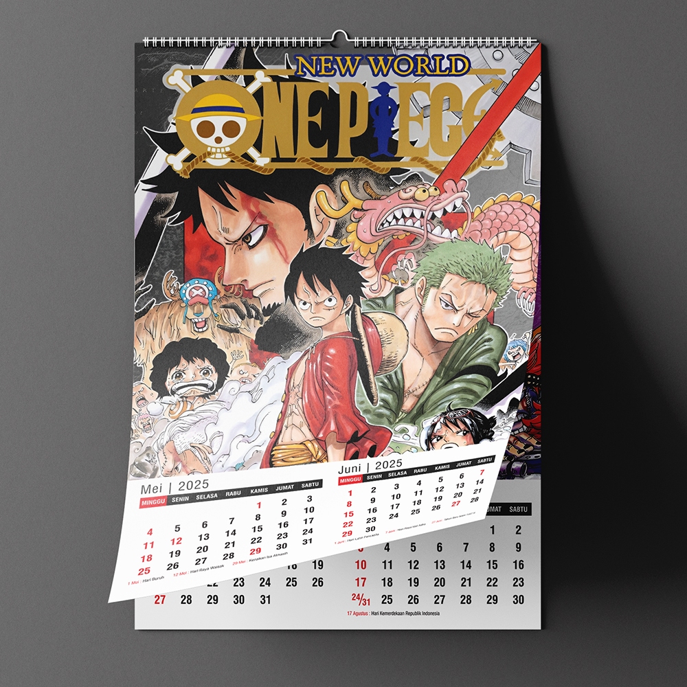 

Kalender Dinding Onepiece 2025 (preorder)