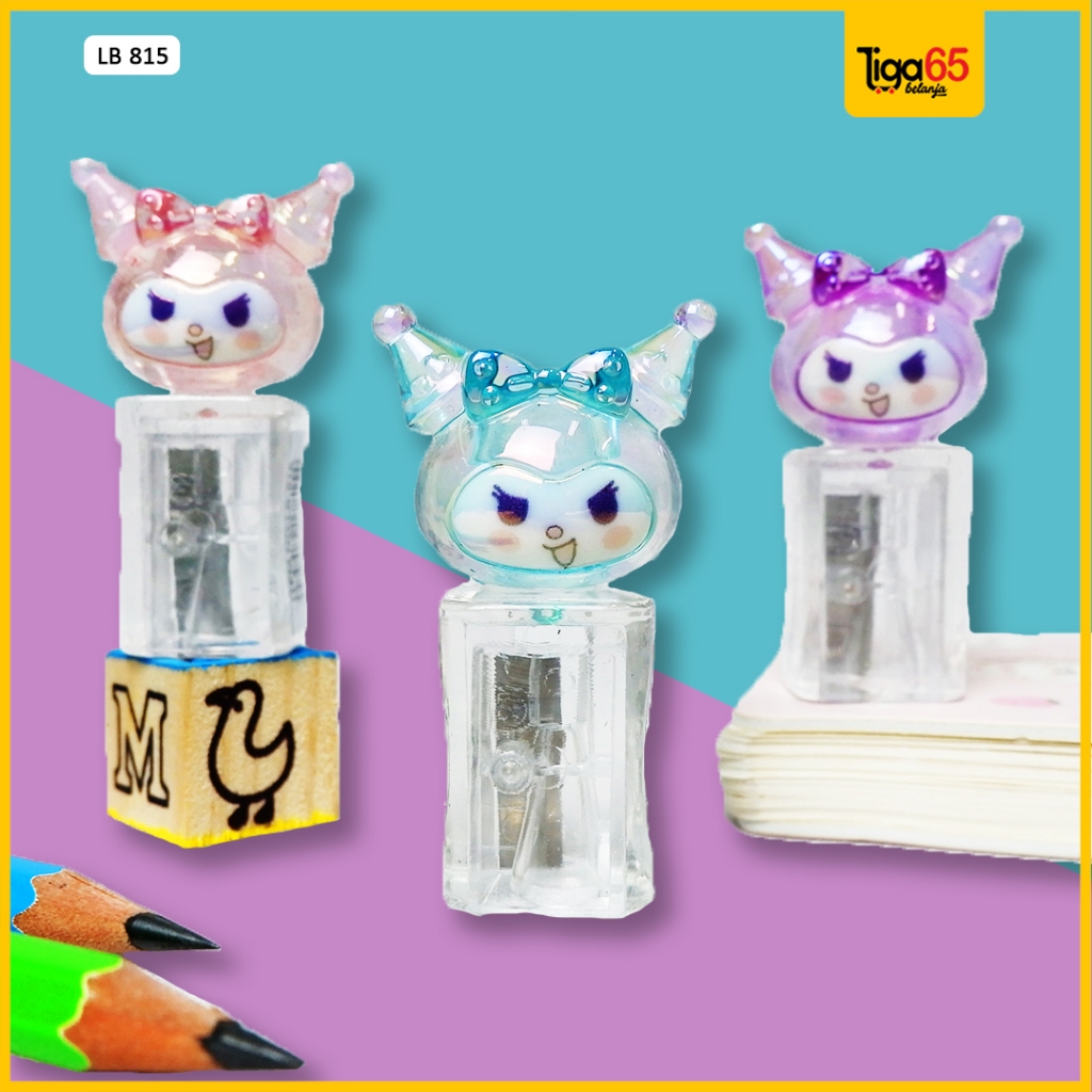 

Serutan Pensil Lucu / Rautan Pensil (Satuan) Random / Peraut Pensil Kuromi / Serutan Lb815