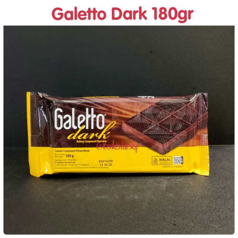 

Cokelat Galetto Dark Compound 180gr/galetto dark 180/galetto dark/galetto dark