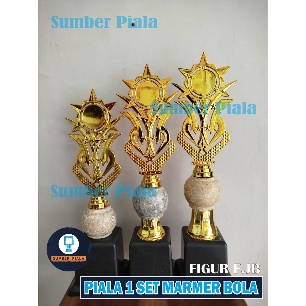 Sinarsore3 Piala 1Set Juara 1,2,3 Marmer Bola F.Jb Murah