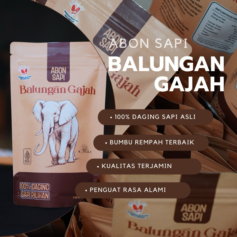 

Abon Sapi Balungan Gajah Rasa Pedas