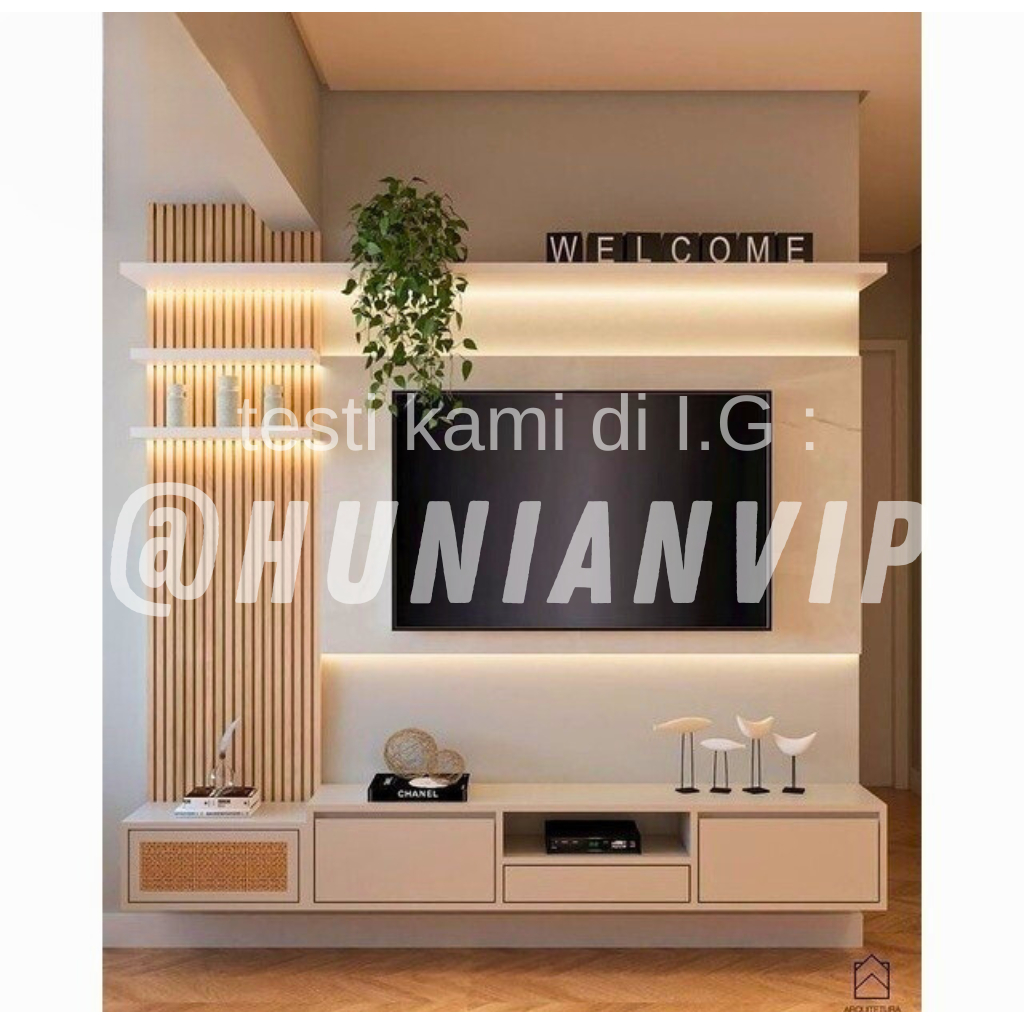 Backdrop Tv Custom Multiplek / Rak gantung tv minimalils