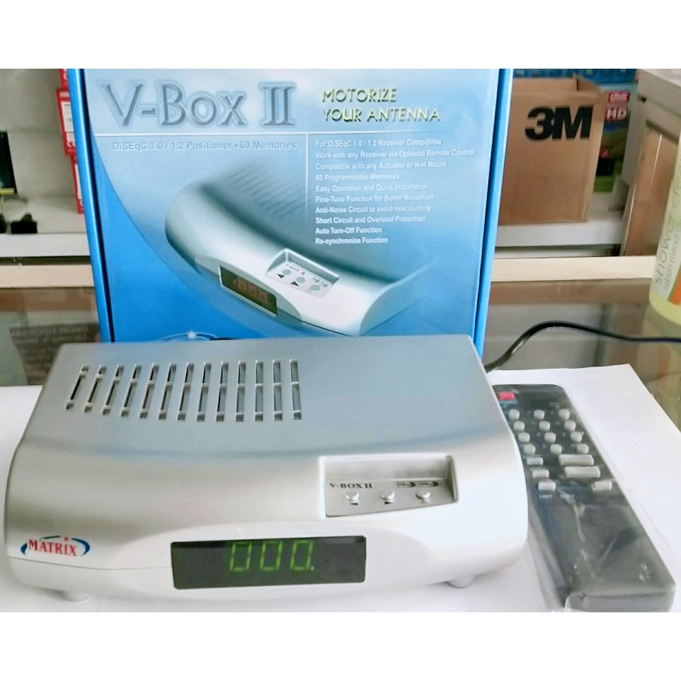 Positioner Parabola Matrix V-Box II ( Power supply & Pengatur gerak untuk Atuator Parabola)