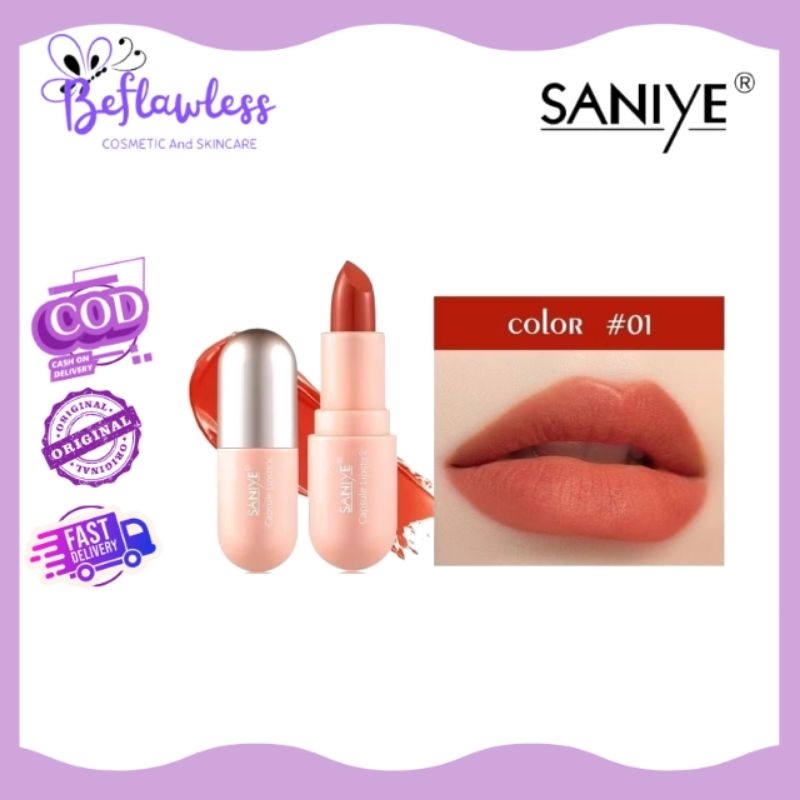 SANIYE Velvet Lipstik Matte || Lip Matte Mini Capsule Waterproof Bibir Lipstik Kapsul K1139