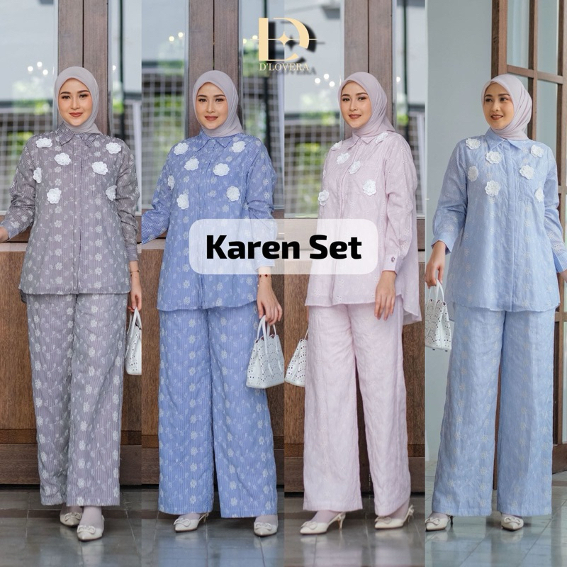 READY SIAP KIRIM AYANA SETROK FATIYA SET DLOVERA KIYA SET Ready setrok dlovera original Terbaik Dres