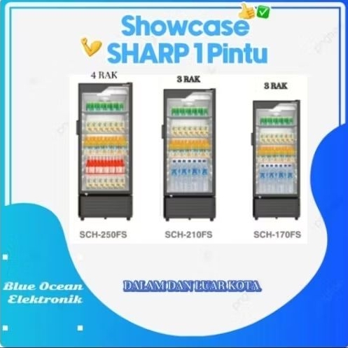 Showcase Sharp 1 Pintu