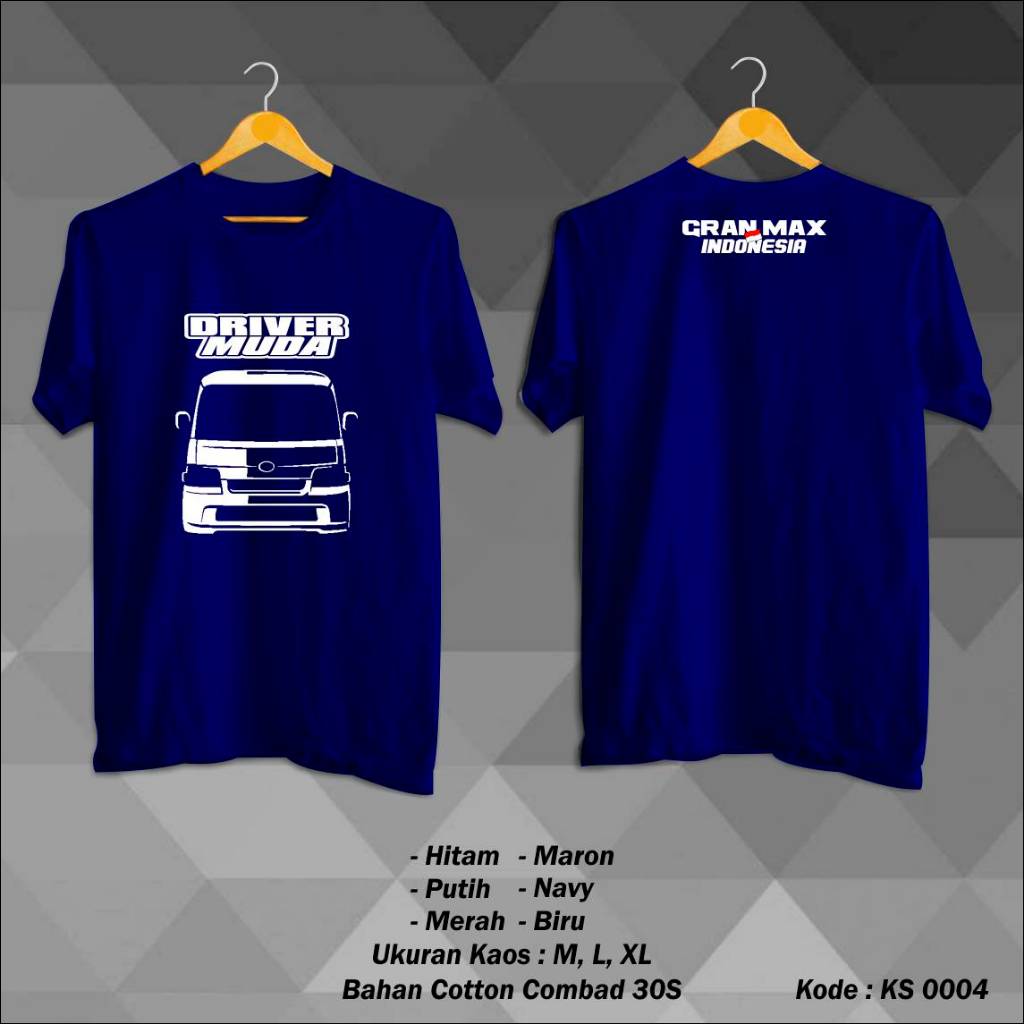 Kaos Driver Muda Kaos Grandmax Indonesia Baju distro Murah Keren