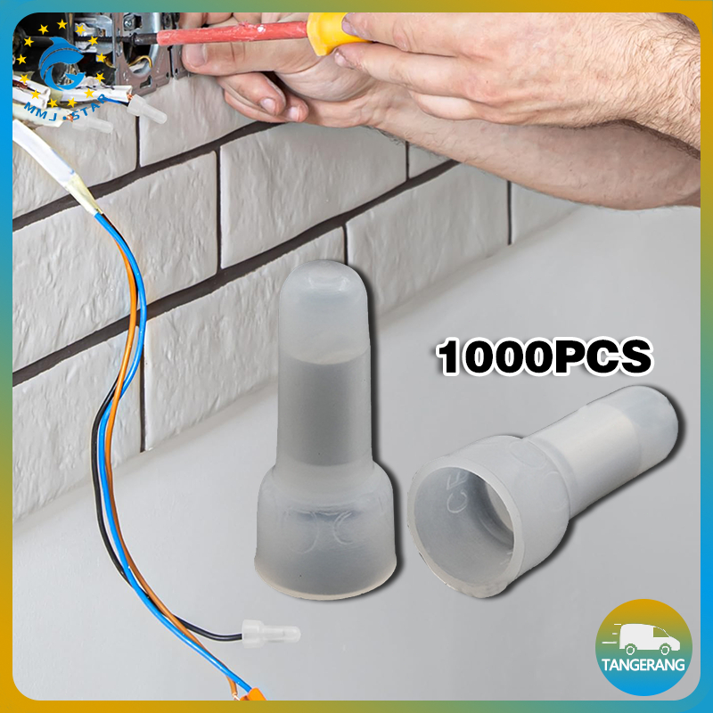 Penutup Sambungan Ujung Kabel 1000PCS/Terminal Sambungan Kabel Nylon