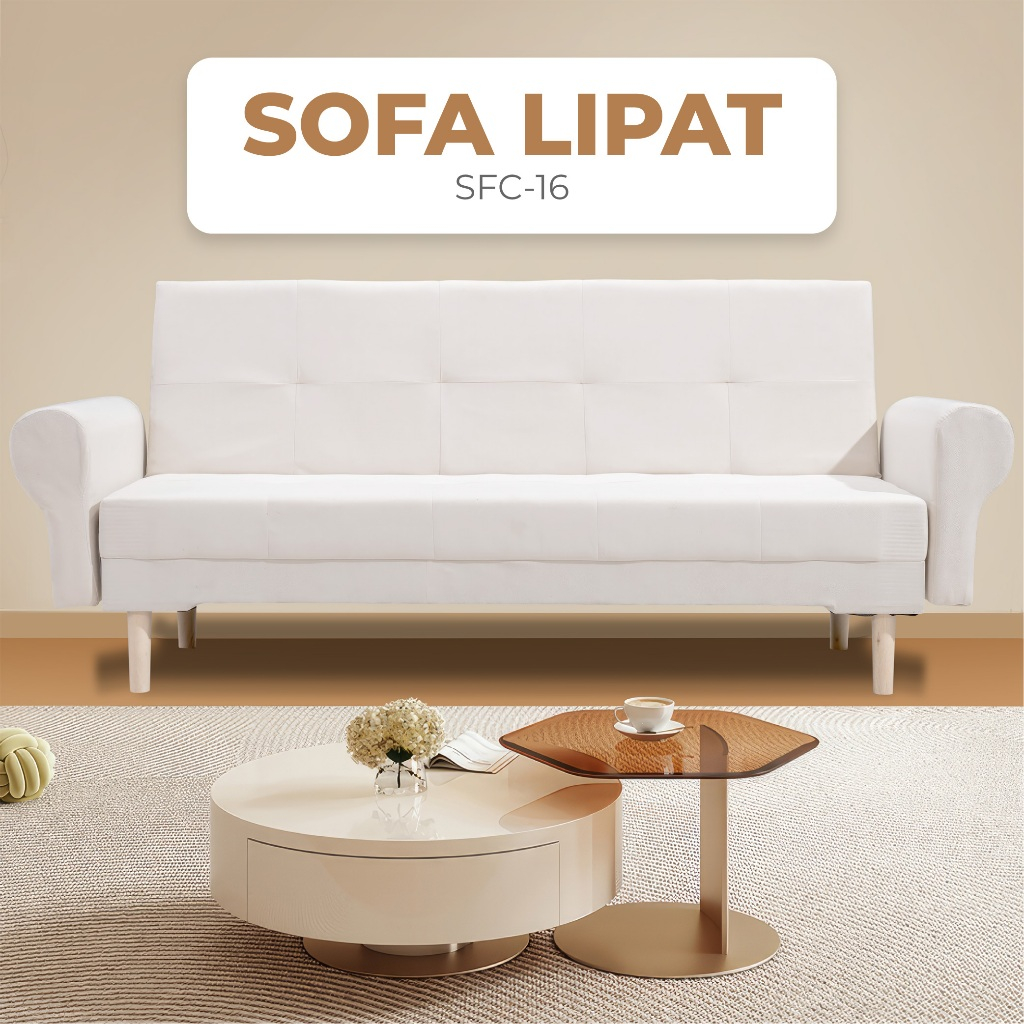 Sofabed Lipat 2in1 / Sofa Bed Kasur / Sofa Tidur Lipat Minimalis / Tebal 20cm