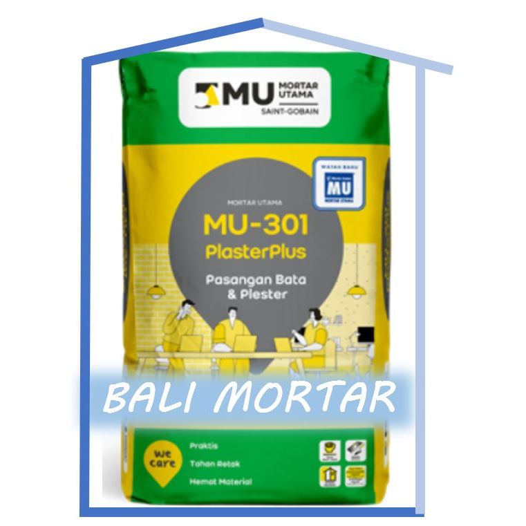 MU-301 PlasterPlus Plester Bata Ringan dan Perekat Pasangan Bata Merah