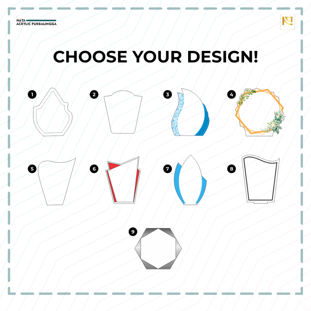 Plakat Akrilik Custom Print UV & Grafir Laser | Plakat Penghargaan | Plakat Kenang-kenangan