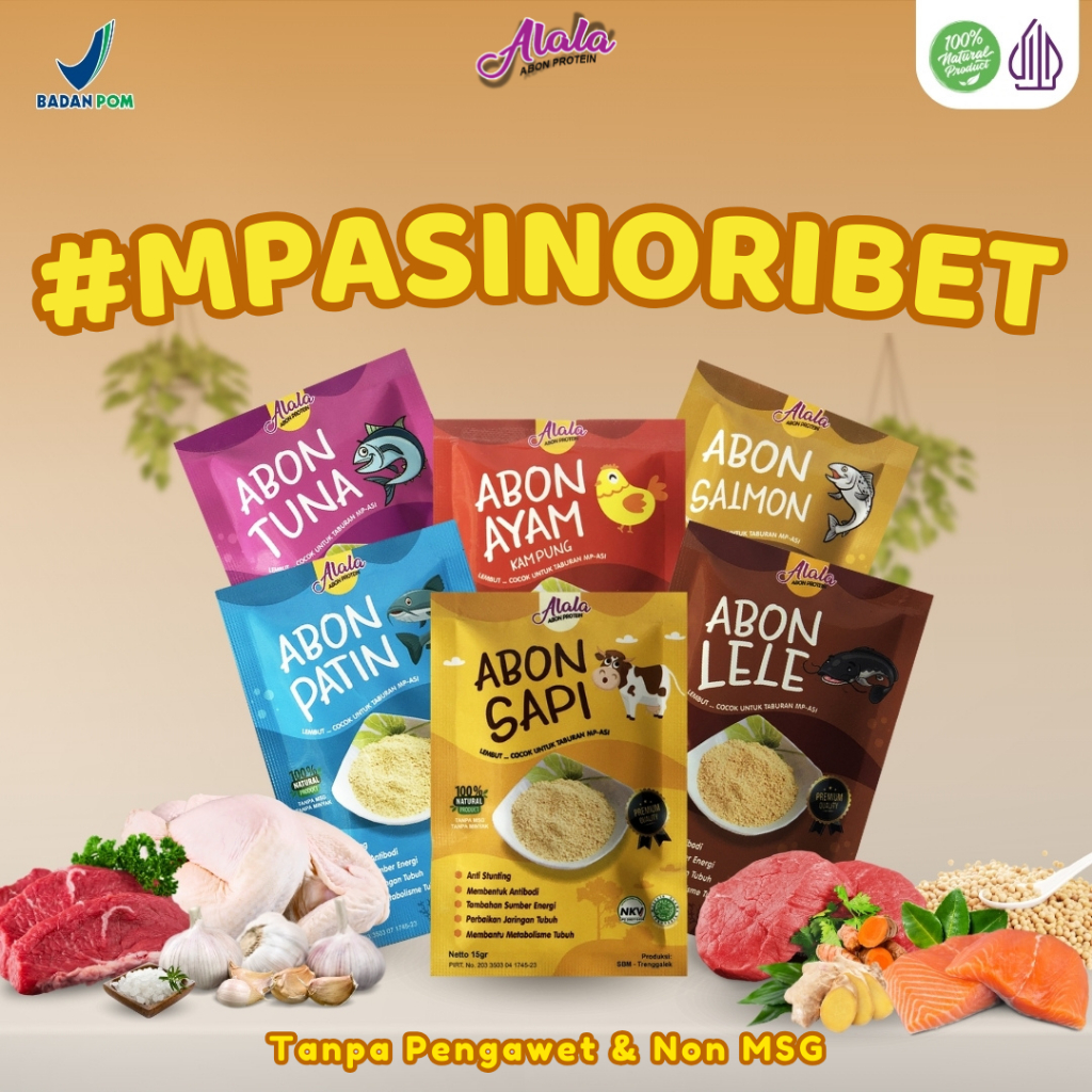 

Abon Mpasi Booster Bb Bayi Penambah Nafsu Makan Abon Anak umur 8 Bulan+ - Alala Abon Mpasi