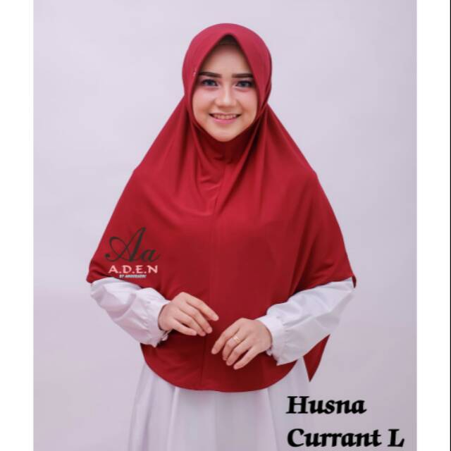 Baru Hijab Instan Aden Bergo Husna L JERSEY VALENCY KOREA Premium