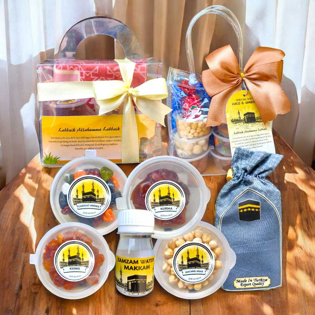 

Paket Hampers/Oleh-oleh Haji/Umroh Premium Marwah Souvenir Pakai Mika Uk 60ml