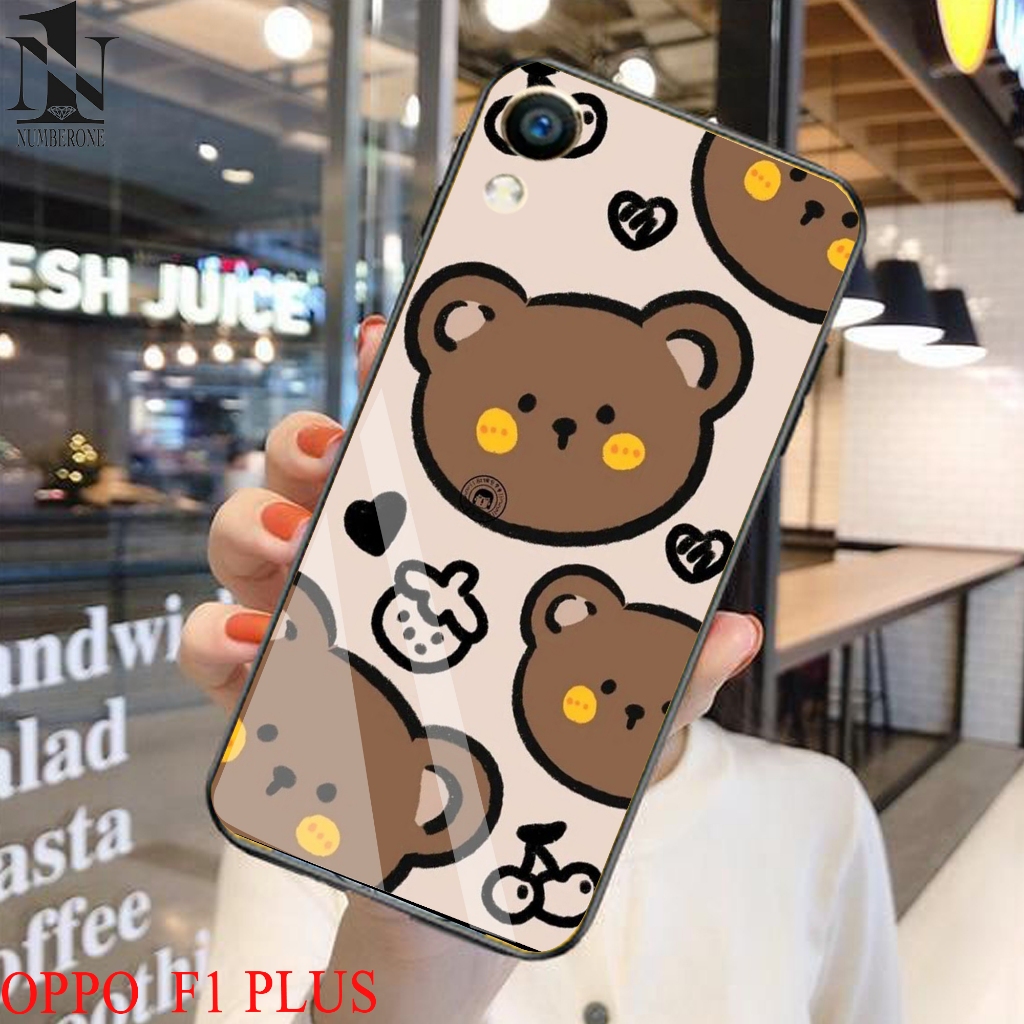 Case Oppo F1 Plus [cute bear] Aneka casing, case, kondom hp, custom case, case aesthetic case murah,