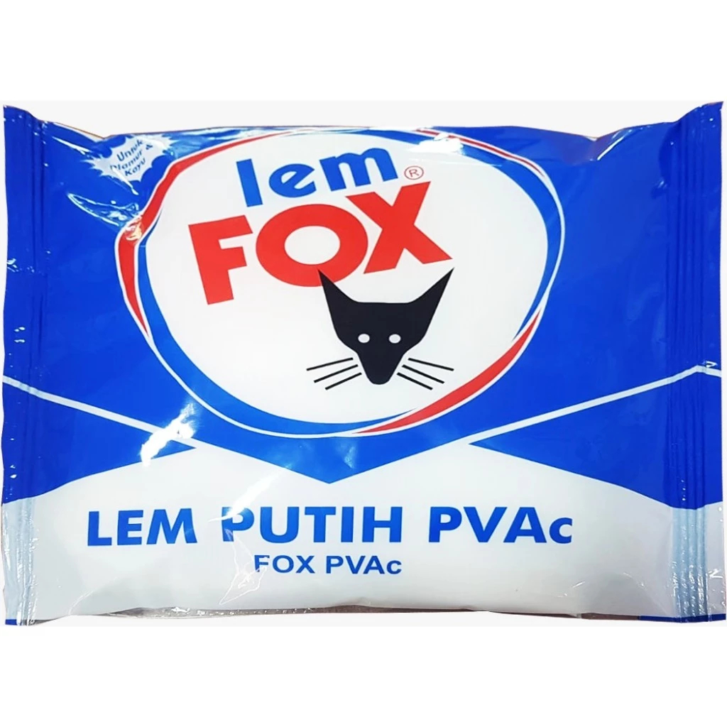 

Lem Putih Fox PVAc Biru (FB Kental) Kantong 350 gram