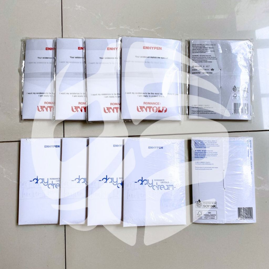 [READY] ENHYPEN DAY DREAM / ROMANCE UNTOLD / DARK BLOOD / ORANGE BLOOD WEVERSE ALBUM VERSION